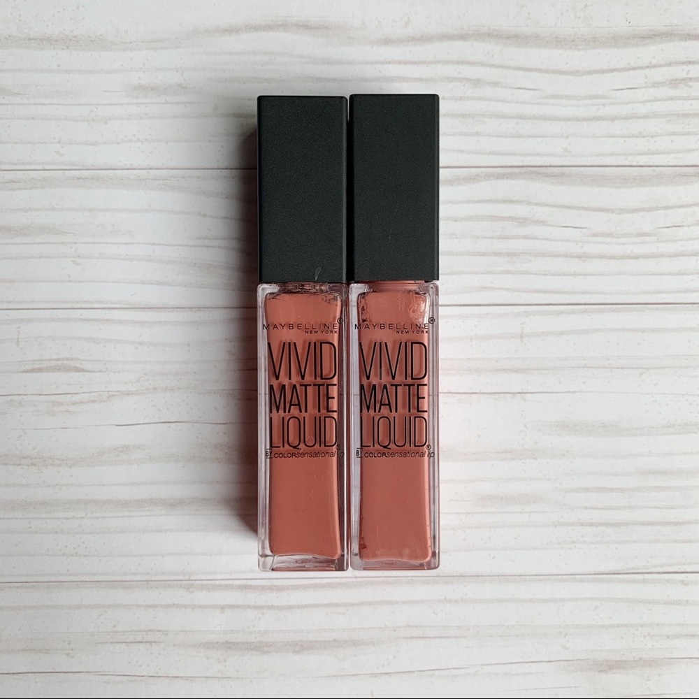 Maybelline Vivid Matte Liquid Nude Flush Lot of 2